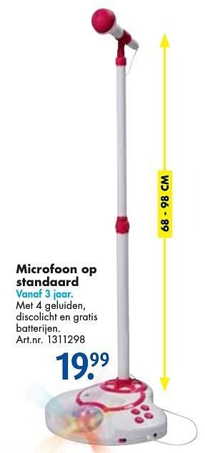 Aanbiedingen Microfoon op standaard - My music Style - Geldig van 26/09/2016 tot 07/12/2016 bij Bart Smit