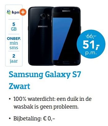 Aanbiedingen Samsung galaxy s7 zwart - Samsung - Geldig van 01/11/2016 tot 20/11/2016 bij Coolblue