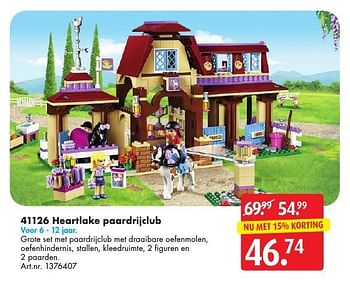 Aanbiedingen 41126 heartlake paardrijclub - Lego - Geldig van 05/11/2016 tot 20/11/2016 bij Bart Smit