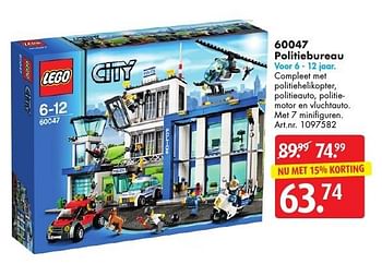 Aanbiedingen 60047 politiebureau - Lego - Geldig van 05/11/2016 tot 20/11/2016 bij Bart Smit