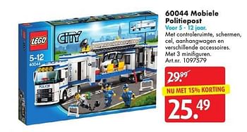 Aanbiedingen 60044 mobiele politiepost - Lego - Geldig van 05/11/2016 tot 20/11/2016 bij Bart Smit