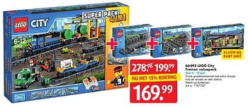 Aanbiedingen 66493 lego city treinen valuepack - Lego - Geldig van 05/11/2016 tot 20/11/2016 bij Bart Smit