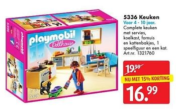 Aanbiedingen 5336 keuken - Playmobil - Geldig van 05/11/2016 tot 20/11/2016 bij Bart Smit