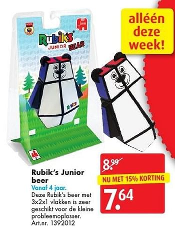 Aanbiedingen Rubik`s junior beer - Jumbo - Geldig van 05/11/2016 tot 20/11/2016 bij Bart Smit