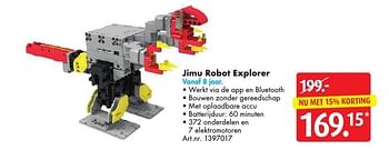 Aanbiedingen Jimu robot explorer - Jimu Robot - Geldig van 05/11/2016 tot 20/11/2016 bij Bart Smit