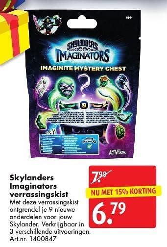 Aanbiedingen Skylanders imaginators verrassingskist - Activision - Geldig van 05/11/2016 tot 20/11/2016 bij Bart Smit