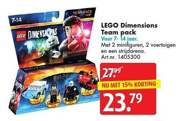 Aanbiedingen Lego dimensions team pack - Lego - Geldig van 05/11/2016 tot 20/11/2016 bij Bart Smit