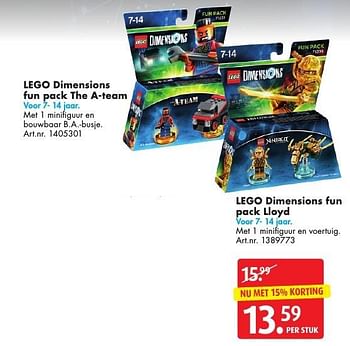 Aanbiedingen Lego dimensions fun pack lloyd - Lego - Geldig van 05/11/2016 tot 20/11/2016 bij Bart Smit