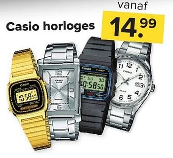 Aanbiedingen Casio horloges - Casio - Geldig van 06/11/2016 tot 20/11/2016 bij Kijkshop