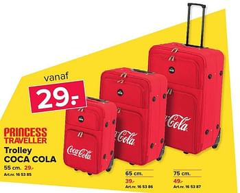Aanbiedingen Trolley coca cola - Princess Traveller - Geldig van 06/11/2016 tot 20/11/2016 bij Kijkshop