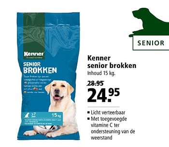 Aanbiedingen Kenner senior brokken - Kenner - Geldig van 07/11/2016 tot 20/11/2016 bij Welkoop