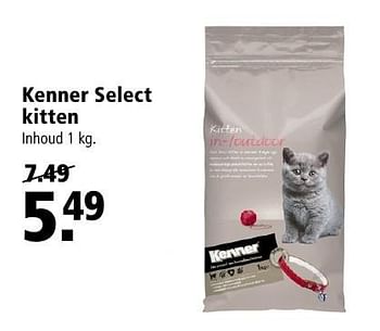 Aanbiedingen Kenner select kitten - Kenner - Geldig van 07/11/2016 tot 20/11/2016 bij Welkoop