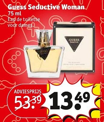 Aanbiedingen Guess seductive woman - Guess - Geldig van 08/11/2016 tot 20/11/2016 bij Kruidvat