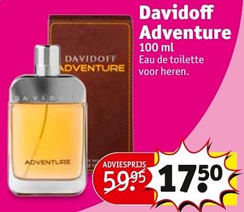 Aanbiedingen Davidoff adventure - Davidoff - Geldig van 08/11/2016 tot 20/11/2016 bij Kruidvat