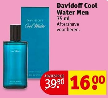 Aanbiedingen Davidoff cool water men - Davidoff - Geldig van 08/11/2016 tot 20/11/2016 bij Kruidvat