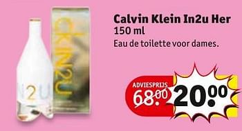Aanbiedingen Calvin klein in2u her - Calvin Klein - Geldig van 08/11/2016 tot 20/11/2016 bij Kruidvat