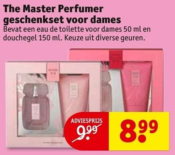 Aanbiedingen The master perfumer geschenkset voor dames - The Master Perfumer - Geldig van 08/11/2016 tot 20/11/2016 bij Kruidvat