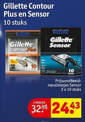 Aanbiedingen Navulmesjes sensor - Gillette - Geldig van 08/11/2016 tot 20/11/2016 bij Kruidvat