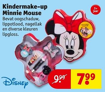 Aanbiedingen Kindermake-up minnie mouse - Disney - Geldig van 08/11/2016 tot 20/11/2016 bij Kruidvat