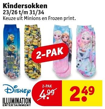Aanbiedingen Kindersokken - Disney  Frozen - Geldig van 13/11/2016 tot 20/11/2016 bij Kruidvat