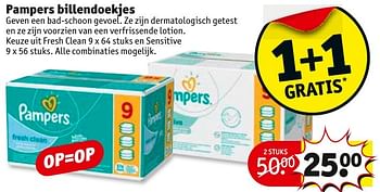 Aanbiedingen Pampers billendoekjes - Pampers - Geldig van 13/11/2016 tot 20/11/2016 bij Kruidvat