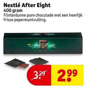 Aanbiedingen Nestlé after eight - Nestlé - Geldig van 13/11/2016 tot 20/11/2016 bij Kruidvat