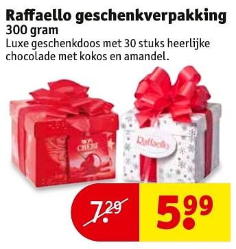 Aanbiedingen Raffaello geschenkverpakking - Raffaello - Geldig van 13/11/2016 tot 20/11/2016 bij Kruidvat