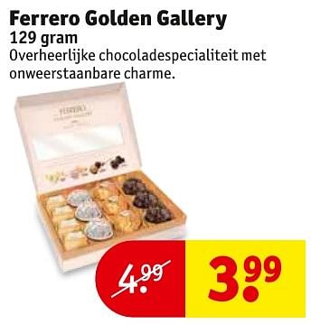 Aanbiedingen Ferrero golden gallery - Ferrero - Geldig van 13/11/2016 tot 20/11/2016 bij Kruidvat