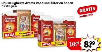 Aanbiedingen Douwe egberts aroma rood snelfilter en bonen - Douwe Egberts - Geldig van 13/11/2016 tot 20/11/2016 bij Kruidvat