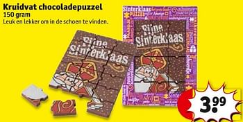 Aanbiedingen Kruidvat chocoladepuzzel - Huismerk - Kruidvat - Geldig van 13/11/2016 tot 20/11/2016 bij Kruidvat