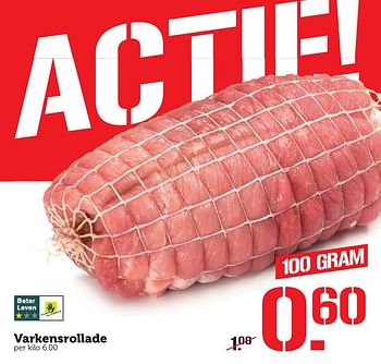 Aanbiedingen Varkensrollade - Huismerk - Coop - Geldig van 14/11/2016 tot 20/11/2016 bij Coop