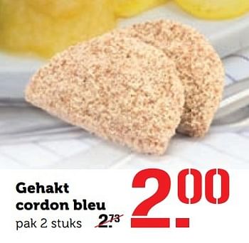 Aanbiedingen Gehakt cordon bleu - Huismerk - Coop - Geldig van 14/11/2016 tot 20/11/2016 bij Coop