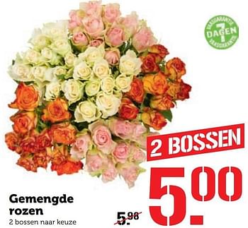 Aanbiedingen Gemengde rozen - Huismerk - Coop - Geldig van 14/11/2016 tot 20/11/2016 bij Coop