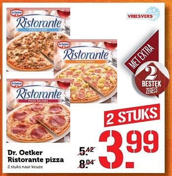 Aanbiedingen Dr. oetker ristorante pizza - Dr. Oetker - Geldig van 14/11/2016 tot 20/11/2016 bij Coop