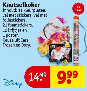Aanbiedingen Knutselkoker - Disney - Geldig van 13/11/2016 tot 20/11/2016 bij Kruidvat