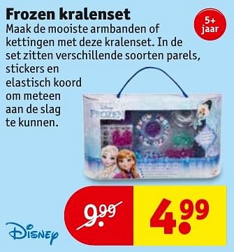Aanbiedingen Frozen kralenset - Disney - Geldig van 13/11/2016 tot 20/11/2016 bij Kruidvat