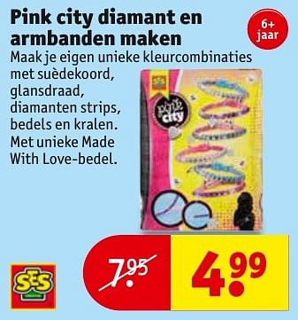 Aanbiedingen Pink city diamant en armbanden maken - SES - Geldig van 13/11/2016 tot 20/11/2016 bij Kruidvat