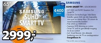 Aanbiedingen Samsung suhd smart tv ue65ks8000 - Samsung - Geldig van 14/11/2016 tot 20/11/2016 bij Expert