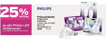 Aanbiedingen Philips gu10 steeklamp - Philips - Geldig van 14/11/2016 tot 20/11/2016 bij Gamma