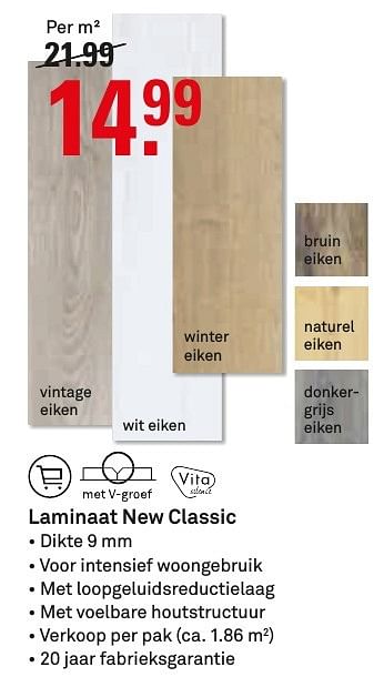 Aanbiedingen Laminaat new classic - Huismerk Karwei - Geldig van 14/11/2016 tot 20/11/2016 bij Karwei