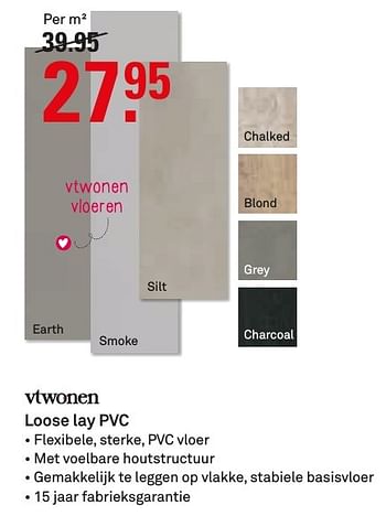 Aanbiedingen Loose lay pvc - vtwonen - Geldig van 14/11/2016 tot 20/11/2016 bij Karwei