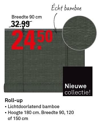 Aanbiedingen Roll-up - Huismerk Karwei - Geldig van 14/11/2016 tot 20/11/2016 bij Karwei