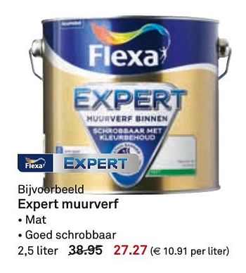 Aanbiedingen Expert muurverf - Flexa - Geldig van 14/11/2016 tot 20/11/2016 bij Karwei