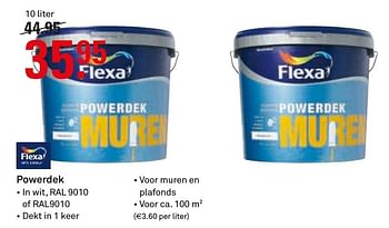 Aanbiedingen Powerdek - Flexa - Geldig van 14/11/2016 tot 20/11/2016 bij Karwei