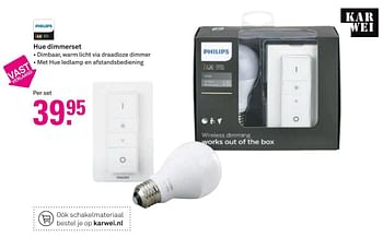 Aanbiedingen Philips hue dimmerset - Philips - Geldig van 14/11/2016 tot 20/11/2016 bij Karwei