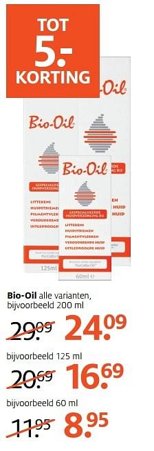 Aanbiedingen Bio-oil alle varianten - Bio-Oil - Geldig van 06/11/2016 tot 20/11/2016 bij Etos