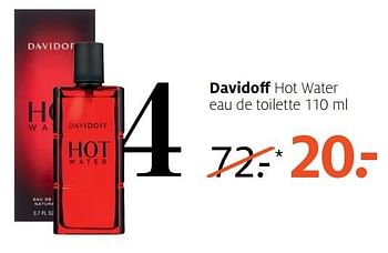 Aanbiedingen Davidoff hot water eau de toilette - Davidoff - Geldig van 06/11/2016 tot 20/11/2016 bij Etos