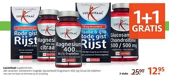 Aanbiedingen Lucovitaal magnesium citraat - Lucovitaal - Geldig van 06/11/2016 tot 20/11/2016 bij Etos