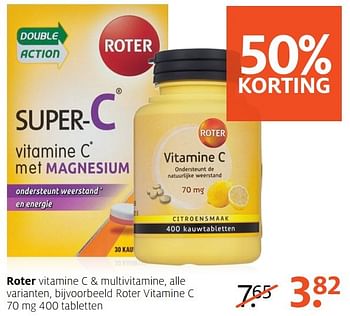 Aanbiedingen Roter vitamine c - Roter - Geldig van 06/11/2016 tot 20/11/2016 bij Etos