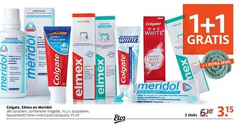 Aanbiedingen Elmex anti-caries tandpasta - Elmex - Geldig van 06/11/2016 tot 20/11/2016 bij Etos